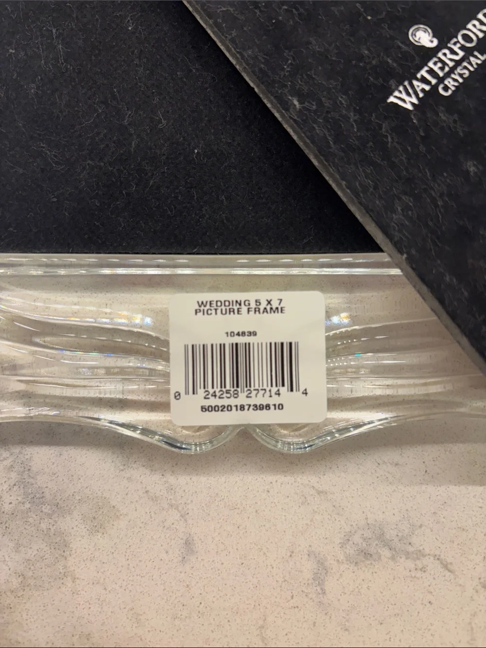 NIB Waterford Portraits The Wedding Collection Crystal Frame 5x7